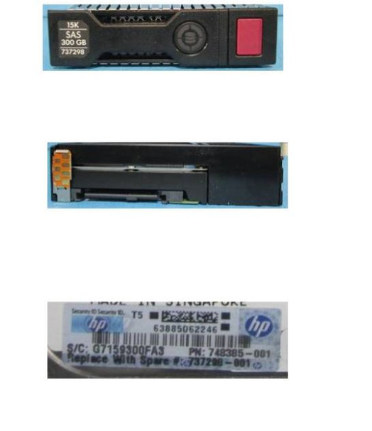 HPE 737298-001 300GB 15000RPM 3.5inch LFF SAS-12Gbps Smart Carrier Converter Enterprise Hard Drive for ProLiant Gen8 Gen9 Servers (Refurbished - Grade A with 30 Days Warranty)