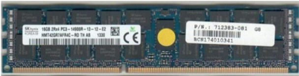 HPE 708641-B21 16GB (1x16GB) 1866 MHz 240-Pin PC3-14900 ECC Registered CL-13 (13-13-13) Dual Rank DIMM DDR3 SDRAM Memory for ProLiant Gen8 Server (New Bulk Pack with 90 Days Warranty)