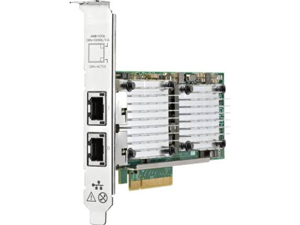 HPE 657128-001 Dual Port 10Gbps Ethernet PCI Express 2.0 x8 530T Network Adapter for ProLiant Gen9 Gen10 Apollo Gen9 Gen10 Servers (Brand New with 3 Years Warranty)