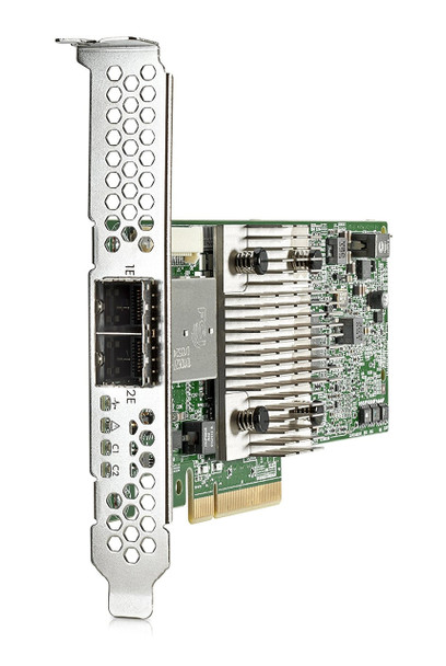 HPE H241 726911-B21 12Gbps (SAS-12Gbps / SATA-6Gbps) Dual Ports PCIe 3.0 x8 Low Profile External Smart Host Bus Adapter for ProLiant Gen9 Servers (New Bulk Pack with 90 Days Warranty)
