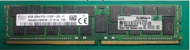 HPE 752373-091 64GB Quad Rank x4 DDR4 2133MHz CL15 ECC Registered PC4-17000 LRDIMM 288-Pin DDR4 SDRAM SmartMemory for ProLiant Gen9 Servers (New Bulk with 90 Days Warranty)