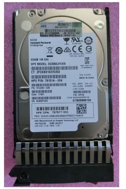 HPE EG0900JEHMB 900GB 10000RPM 2.5inch SFF SAS-12Gbs Enterprise Hard Drive for MSA 1040/2040 SAN Storage (Brand New with 3 Years Warranty)