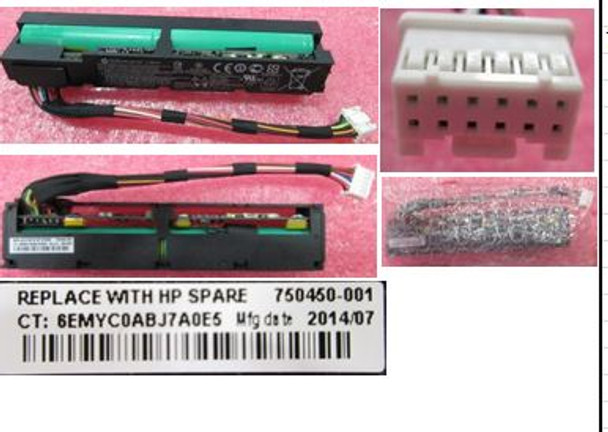 HPE 727258-B21 96Watt Smart Storage Megacell Battery with 145mm Cable and 2020 Date Code for ProLiant DL/ML/SL Gen9 Servers (New with 30 Days Warranty)