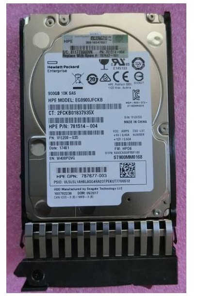 HPE 787647-001 900GB 10000RPM 2.5inch SFF SAS-12Gbs Enterprise Hard Drive for MSA 1040/2040 SAN Storage (Brand New with 3 Years Warranty)