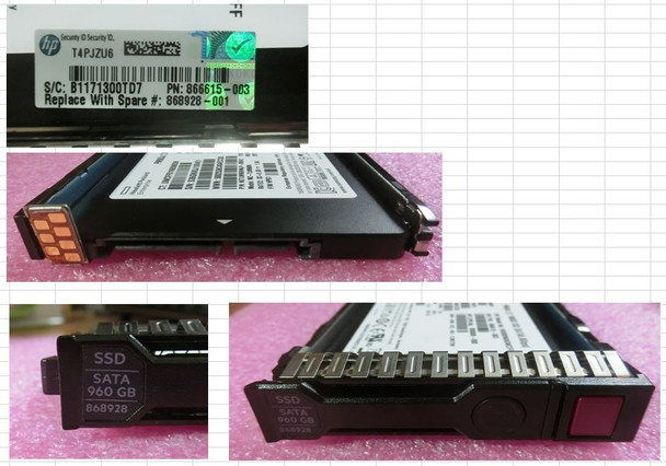 HPE 868822-B21 960GB 2.5inch SFF Digitally Signed Firmware SATA-6Gbps SC Read Intensive Solid State Drive for ProLiant Gen9 Gen10 Servers (New Bulk Pack with 90 Days Warranty)