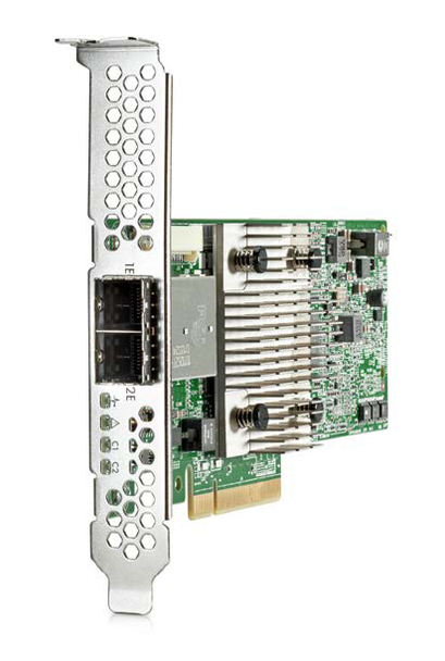 HPE H241 750054-001 12Gbps (SAS-12Gbps / SATA-6Gbps) Dual Ports PCIe 3.0 x8 Low Profile External Smart Host Bus Adapter for ProLiant Gen9 Servers (New Bulk Pack with 90 Days Warranty)