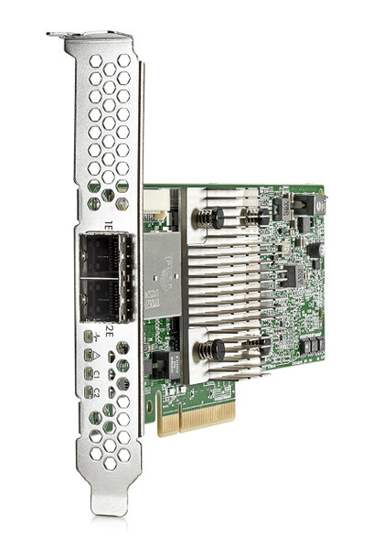 HPE H241 750054-001 12Gbps (SAS-12Gbps / SATA-6Gbps) Dual Ports PCIe 3.0 x8 Low Profile External Smart Host Bus Adapter for ProLiant Gen9 Servers (New Bulk Pack with 90 Days Warranty)