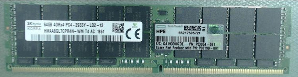 HPE P03054-091 64GB (1x64GB) Quad Rank x4 2933MHz 288-Pin DDR4-2933 CL21 (CAS-21-21-21) ECC Registered Load Reduced (LRDIMM) Smart Memory Kit for ProLiant Gen10 Servers (Brand New with 3 Years Warranty)