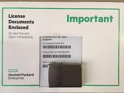 HPE 872648-B21 iLO Advanced 1 Server 3 Years 24x7 Support License