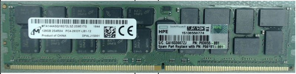 HPE P06191-001 128GB (1x128GB) Octal Rank x4 DDR4-2933 CAS-24-21-21 PC4-23400 288-Pin DDR4 Load Reduced 3DS Smart Memory Kit for ProLiant Gen10 Servers (Brand New with 3 Years Warranty)