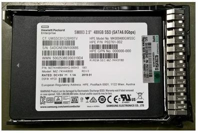HPE P09712-K21 480GB 2.5inch SFF MLC Digitally Signed Firmware SATA-6Gbps Smart Carrier Mixed Use Solid State Drive for ProLiant Gen9 Gen10 Server (New Bulk Pack with 90 Days Warranty)
