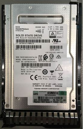 HPE VO000960JWTBK-SC 960GB 2.5in DS SAS-12G Read Intensive G9 G10