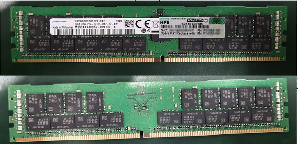 HPE P19043-B21 32GB (1x32GB) Dual Rank x4 PC4-2933Y-R DDR4-2933MHz CL21 (CAS-21-21-21) ECC Registered RDIMM Smart Memory Kit for ProLiant Gen10 Servers (New Bulk Pack with 90 Days Warranty)