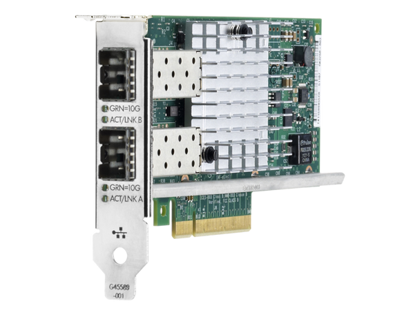 HPE 665247-001 Ethernet 10Gbps Dual Port PCIe 2.0 x8 560SFP+ Network Adapter for ProLiant Gen8 Gen9 Servers (New Bulk with 90 Days Warranty)