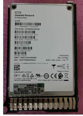 HPE MO006400JWUGB-SC 6.4TB 2.5in DS SAS-12G Mixed Use G10 SSD