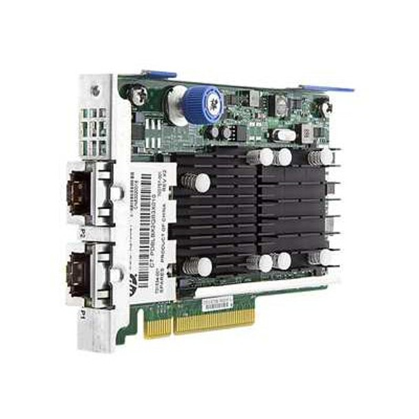 HPE FlexFabric 701534-001 Dual Port 10Gbps Ethernet PCI Express 2.0 x8 533FLR-T Network Adapter for ProLiant Gen9 Gen10 DL and Apollo Gen10 XL Servers (New Bulk Pack with 90 Days Warranty)