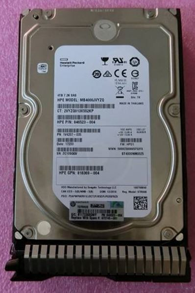 HPE 879480-001-SC 4TB 7200RPM 3.5inch LFF SAS-12Gbps Digitally Signed Firmware SC Midline Hard Drive for ProLiant Gen9 Gen10 Servers (Brand New with 3 Years Warranty)