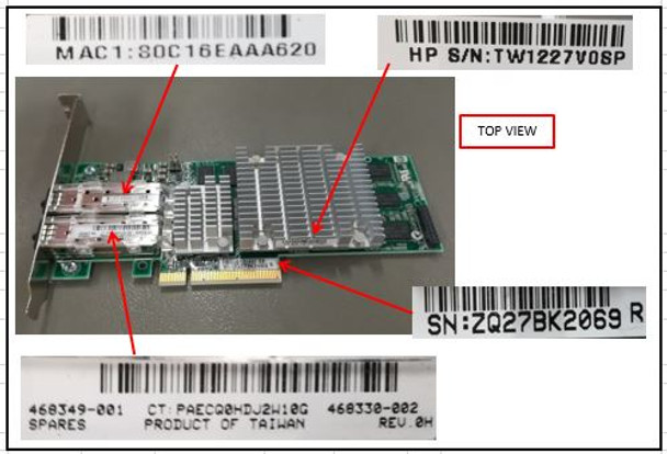 HPE 468332-B21 10Gbps Dual Port PCI Express - 2.0 x8 Gigabit Ethernet Wired Network Adapter for ProLiant Gen5 Gen6 Gen7 Servers (New Bulk Pack with 90 Days Warranty)