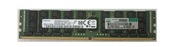 HPE 840759-191 64GB (1x64GB) Quad Rank x4 2666MHz 288-Pin DDR4-2666 CL19 ECC LRDIMM SDRAM Load Reduced Smart Memory Kit for ProLiant Gen10 Servers (Refurbished - Grade A with 30 Days Warranty)