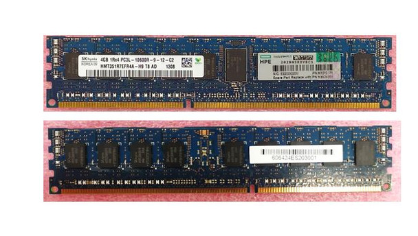HPE 606424-001 4GB (1x4GB) 1333MHz DDR3-1333 Registered CL9 Single Rank x4 DDR3 Registered SDRAM Memory Kit for ProLiant Gen7 Servers (Refurbished - Grade A with 30 Days Warranty)