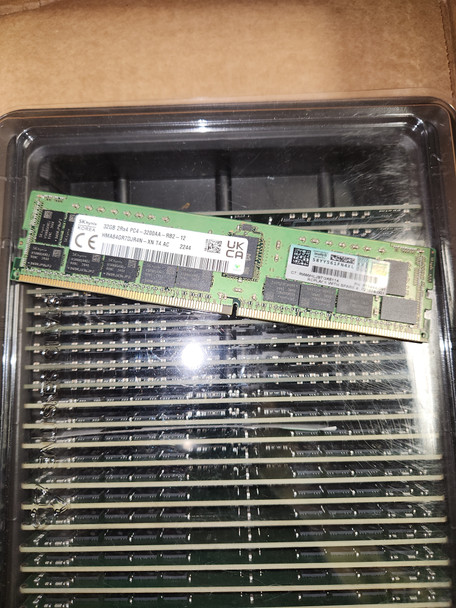 HPE P21674-001 32GB (1x32GB) Dual Rank x4 3200MHz 288-Pin DDR4-3200 CL22 ECC DIMM SDRAM Registered Smart Memory Kit for ProLiant Gen10 Plus Servers (New Bulk Pack with 90 Days Warranty)