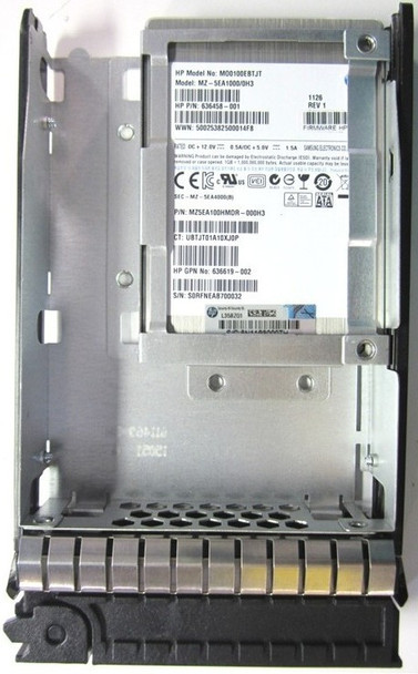 HPE 637077-001 200GB 3.5inch LFF SATA-3Gbps Enterprise Mainstream Solid State Drive for ProLiant Gen4 to Gen7 Servers (Refurbished - Grade A with 30 Days Warranty)