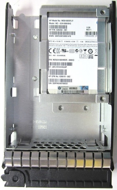 HPE 636619-002 200GB 3.5inch LFF SATA-3Gbps Enterprise Mainstream Solid State Drive for ProLiant Gen4 to Gen7 Servers (Refurbished - Grade A with 30 Days Warranty)