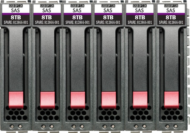 HPE R0P90A 48TB (8x6) 7200RPM 3.5inch LFF 6-pack (M0S90A x6) SAS-12Gbps Midline Hard Drive Bundle for Modular Smart Array 2050/2052 (New Bulk Pack with 90 Days Warranty)