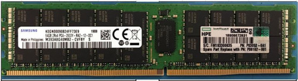 HPE P06190-001 64GB (1x64GB) Quad Rank x4 2933MHz 288-Pin DDR4-2933 CL21 (CAS-21-21-21) ECC Registered Load Reduced (LRDIMM) Smart Memory Kit for ProLiant Gen10 Servers (Refurbished - Grade A with 30 Days Warranty)
