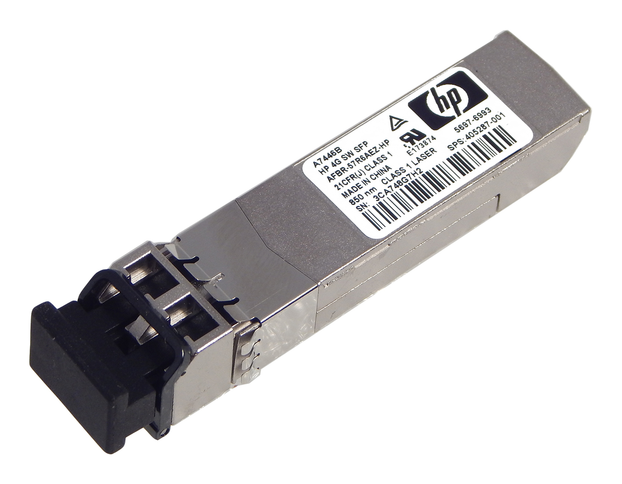 HPE A7446B 4Gb SFP ShortWave Fibre Channel Wired Transceiver