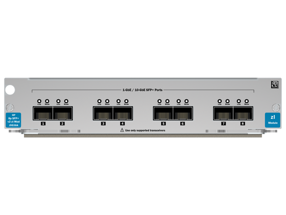 HPE J9538-61101 8-Port 10GbE SFP+ v2 zl Module for E5400/E8200 zl