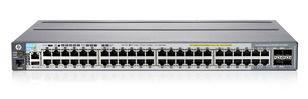 HPE Aruba Procurve J9729A 2920AL-48G PoE+ Ethernet L3 Managed