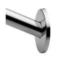 Moen Fixed Length Curved Shower Curtain Rod Only Decorative, Non-Pivoting, 5', Stainless, Polished Chrome