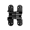 Soss Model 218 Invisible Hinge For 1-3/4" To 2" Thick Wood Or Metal Applications E-Coat, Matte Black