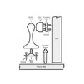 Soss Magnetic Door Holder/Stop, Satin Chrome