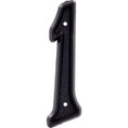 Hillman House Number-1 Hillman 5-/2" Plastic -, Matte Black