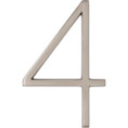 Hillman House Number-4 Distinctions 5" Floating Mount -, Nickel