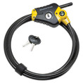 Master Lock Adjustable Locking Cable Python™, Yellow And Black, 6 Foot (1.8M) Long X 3/8" (10mm) Diameter