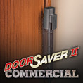 Perfect Products Door Saver Ii Hinge Pin Doorstop Commercial Saver Ultra Low Profile Replacement Stop, Pewter, Satin Nickel