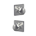 Schlage Residential Fc21 Custom Combined Passage-Privacy Knob Set And, Plymouth, Collins Decorative Trim, Bright Polished Chrome