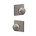 Schlage Residential Fc21 Custom Combined Passage-Privacy Knob Set And, Plymouth, Collins Decorative Trim, Satin Nickel