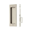 Emtek Modern Rectangular Pocket Door Mortise Lock Passage, 2-7/8" X 7-1/4", For 1-3/8" Thickness, Satin Nickel