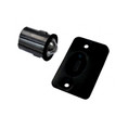 Cal-Royal Drive-In Ball Catch Adjustable With Full Lip Strike, 1-3/8" X 2-1/4" Round Corner Strike, Black