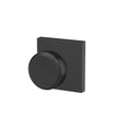 Schlage Residential Fc172 Custom Non-Turning Knob Set Double Dummy (Pair), Bowery, Collins Decorative Trim, Matte Black