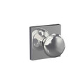 Schlage Residential Fc172 Custom Non-Turning Knob Set Double Dummy (Pair), Plymouth, Collins Decorative Trim, Bright Polished Chrome