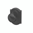 Schlage Residential Fc172 Custom Non-Turning Knob Set Double Dummy (Pair), Plymouth, Camelot Decorative Trim, Matte Black