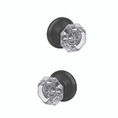 Schlage Residential Fc21 Custom Combined Passage-Privacy Knob Set And, Alexandria, Alden Decorative Trim, Matte Black