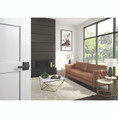 Schlage Residential Fc21 Custom Combined Passage-Privacy Lever Set And, Clybourn, Dalton Decorative Trim, Matte Black