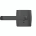 Schlage Residential Fc21 Custom Combined Passage-Privacy Lever Set And, Clybourn, Dalton Decorative Trim, Matte Black