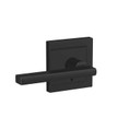 Schlage Residential Fc21 Custom Combined Passage-Privacy Lever Set And, Latitude, Upland Decorative Trim, Matte Black